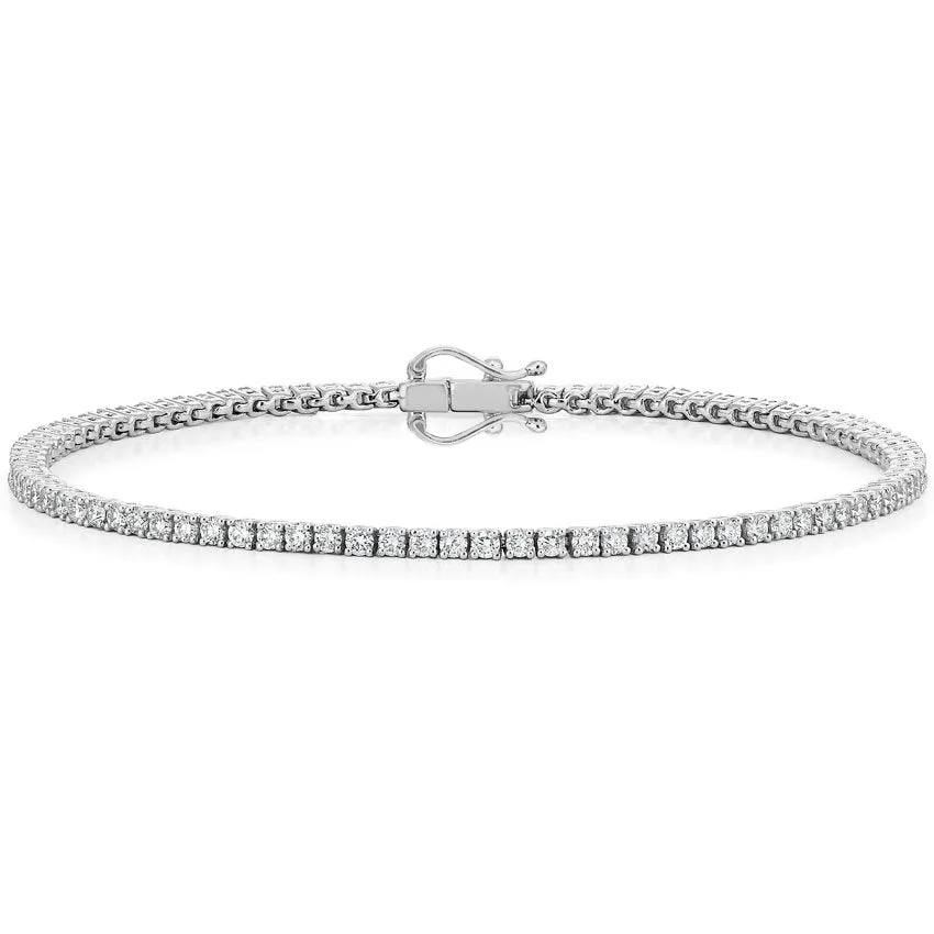 18K White Gold Diamond Tennis Bracelet (2 ct. tw.)