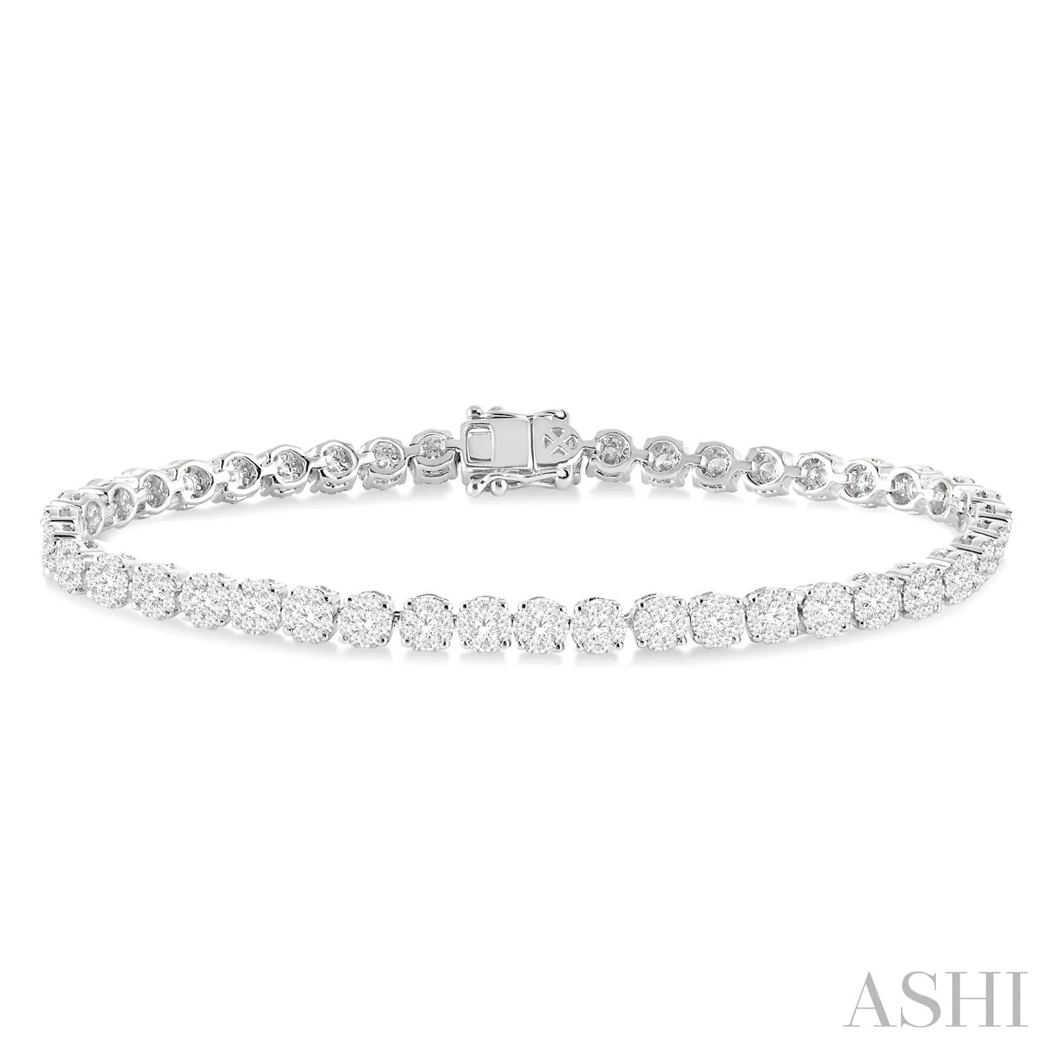 3 Ctw Round Cut Lovebright Diamond Bracelet