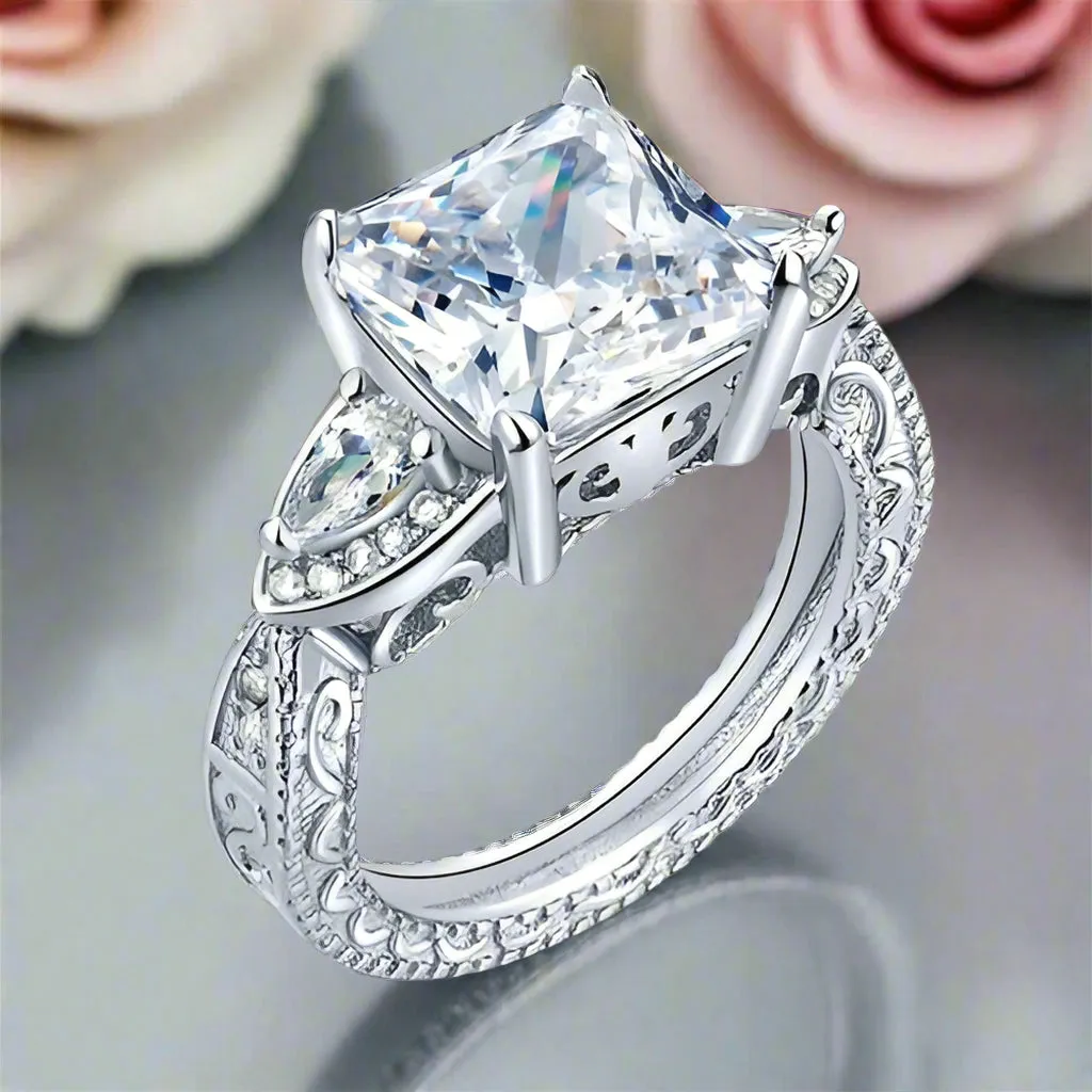 4.0 Ct Diamond Vintage Luxury Engagement Ring