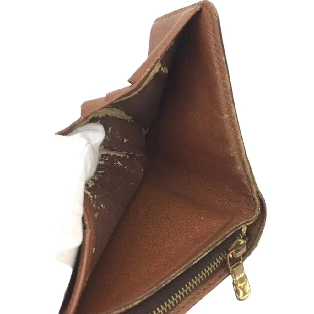 427130T (G1) Louis Vuitton Wallet Compact Zip Brown Monogram