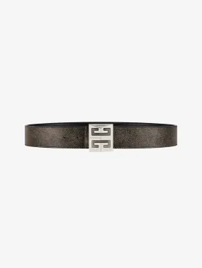 4G reversible belt in leather