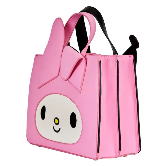 8" Sanrio - My Melody & Kuromi Faux Leather Crossbody Bag Loungefly