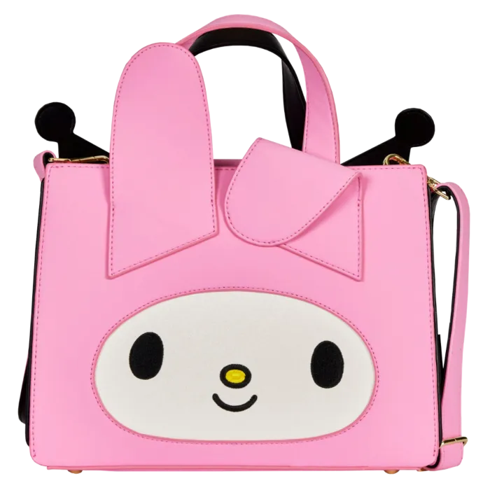 8" Sanrio - My Melody & Kuromi Faux Leather Crossbody Bag Loungefly