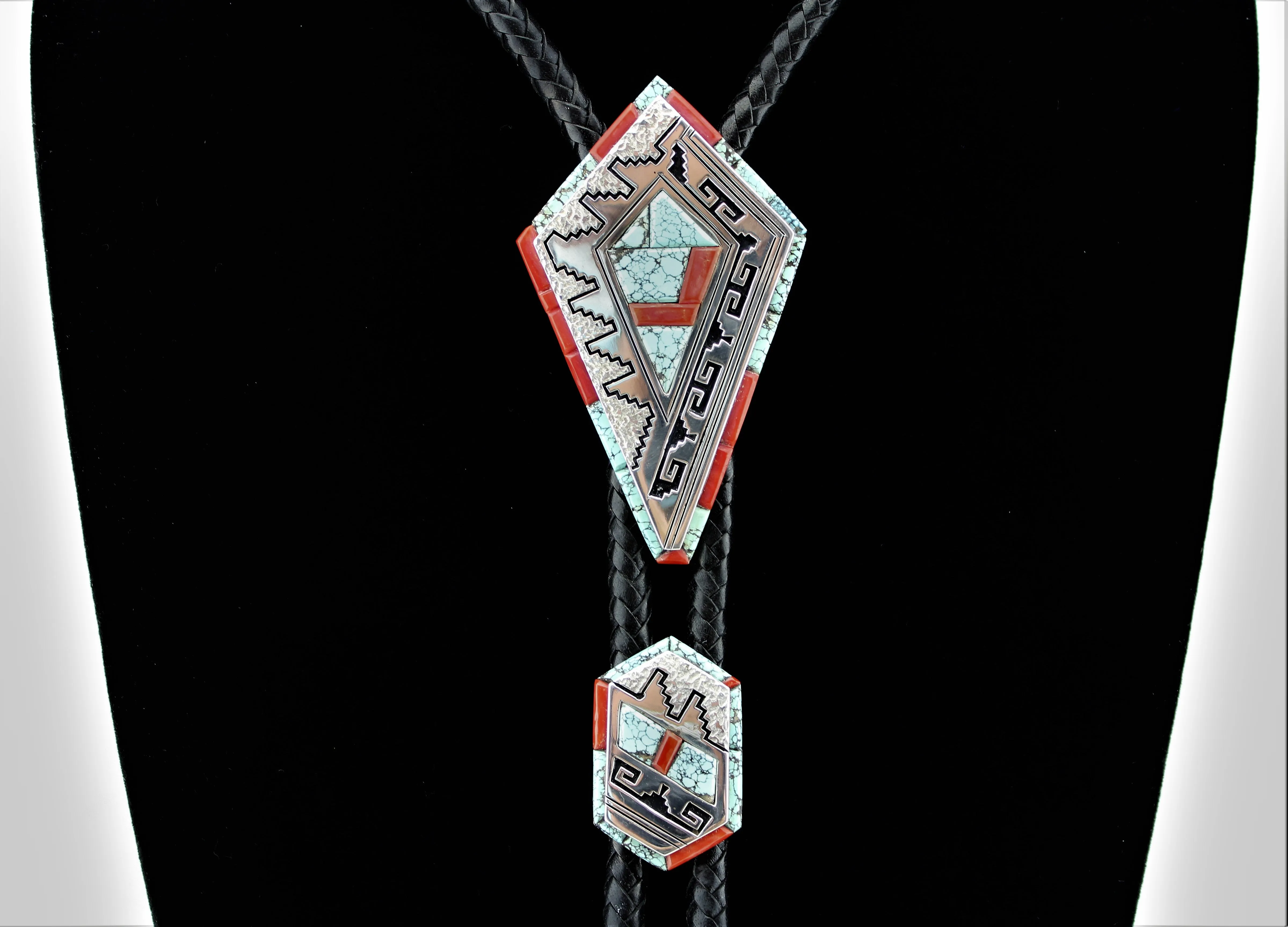 Alvin and Lula Begay Bolo Tie Buckle Set