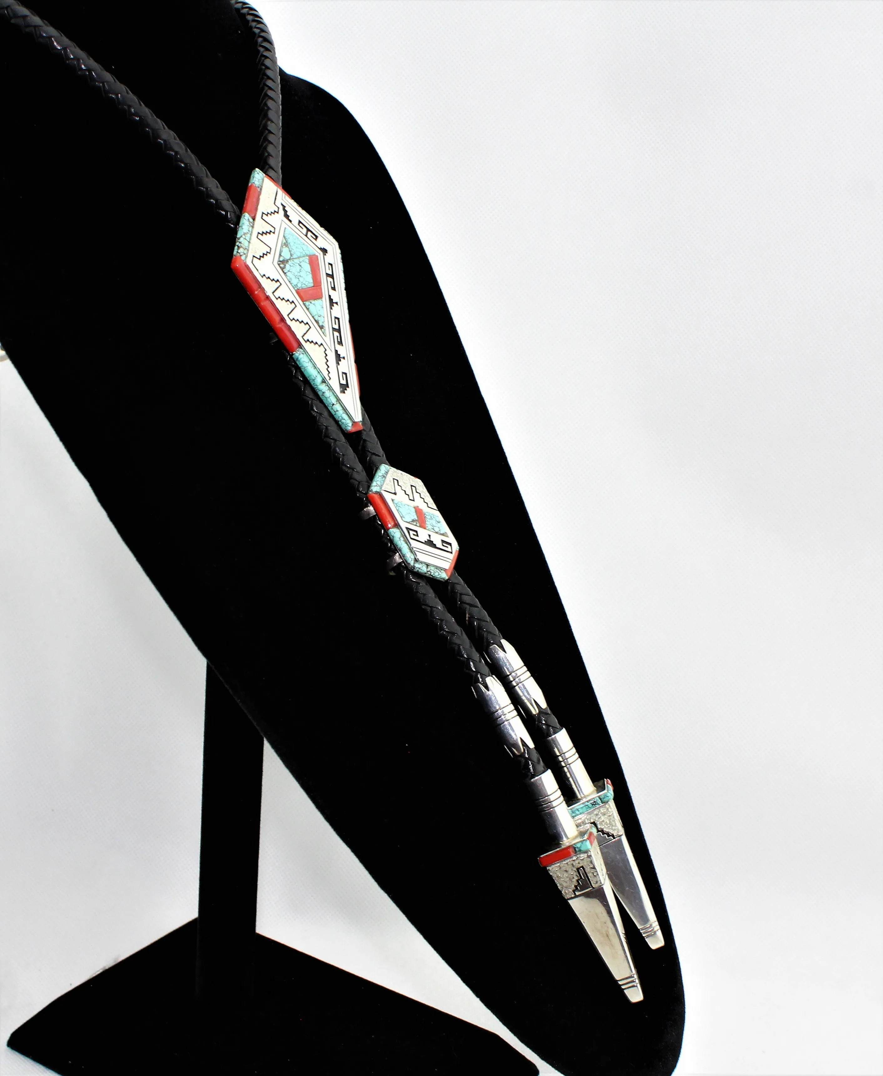Alvin and Lula Begay Bolo Tie Buckle Set