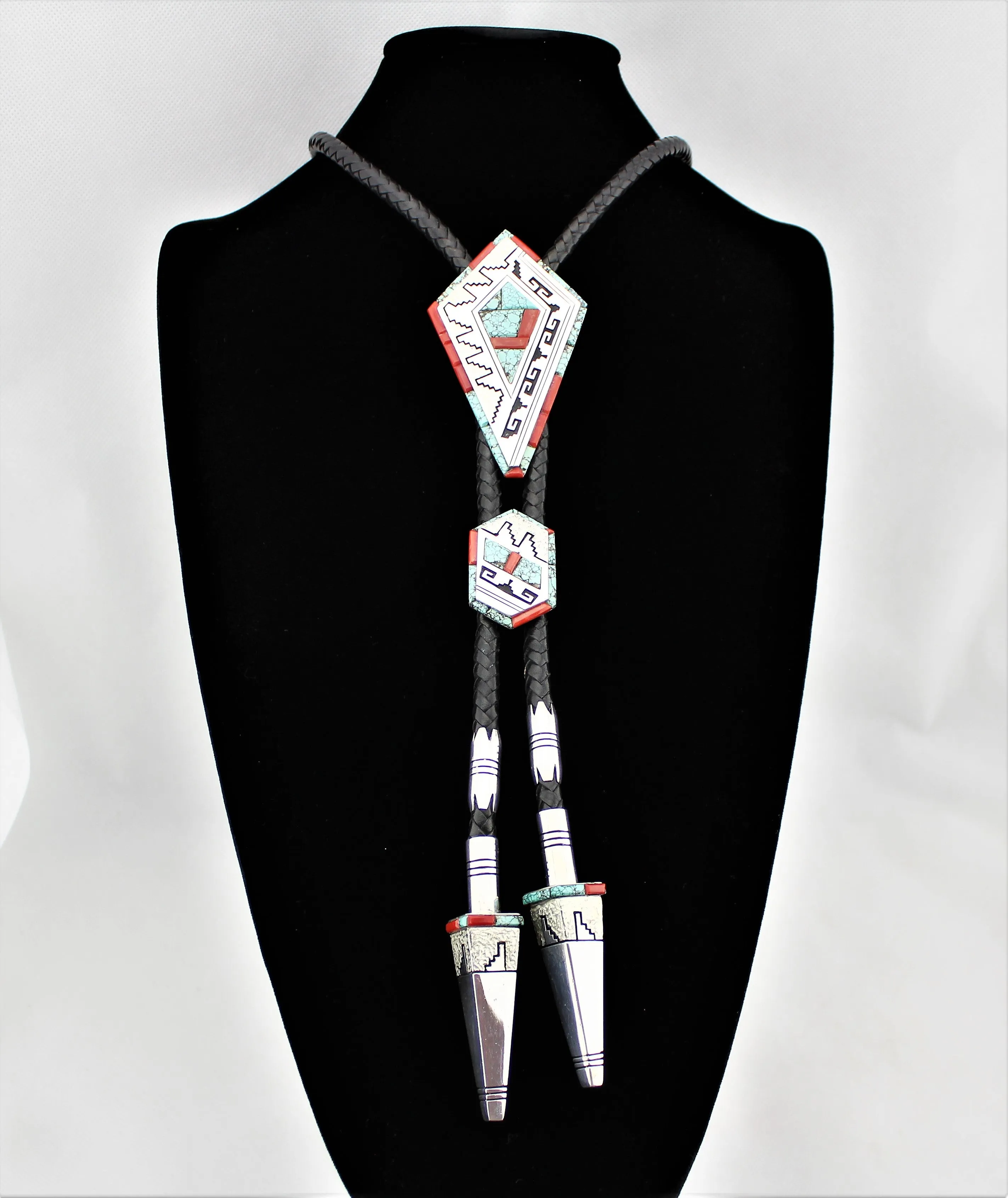 Alvin and Lula Begay Bolo Tie Buckle Set