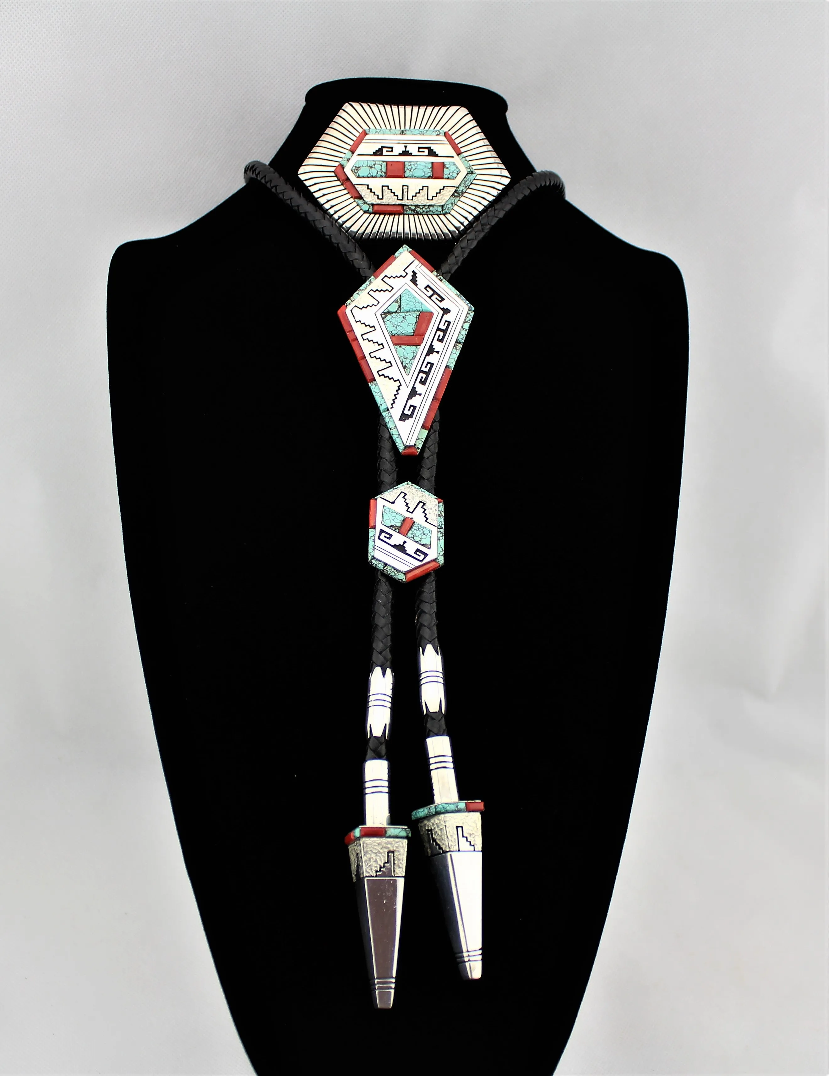 Alvin and Lula Begay Bolo Tie Buckle Set