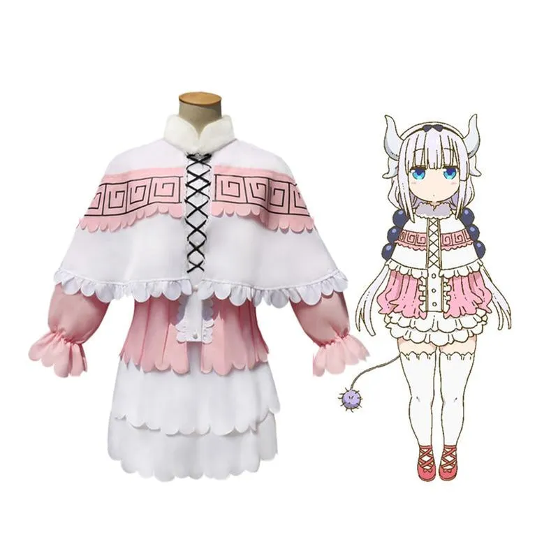 Anime Miss Kobayashi's Dragon Maid Kanna Kamui Dress Cosplay Costume