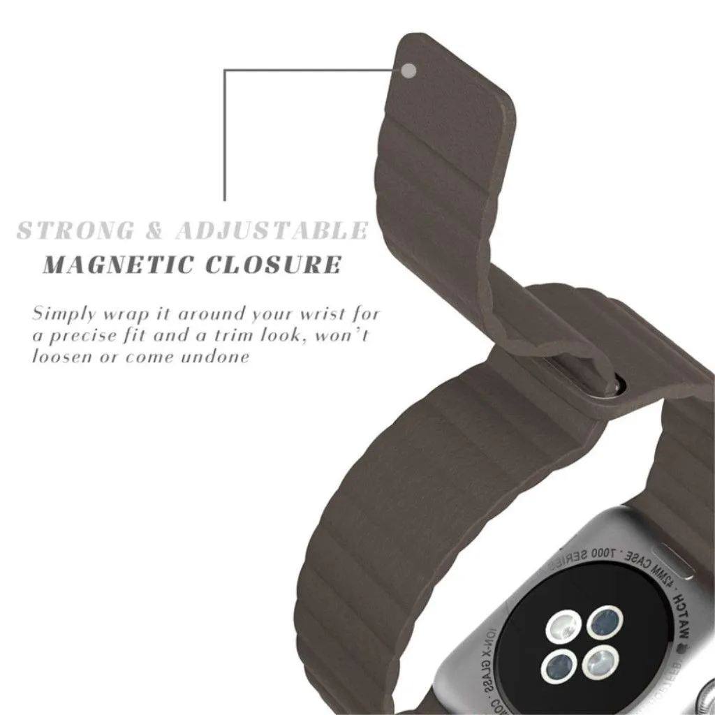 Apple Watch Series 4 40mm genuine leather watch strap - Brown