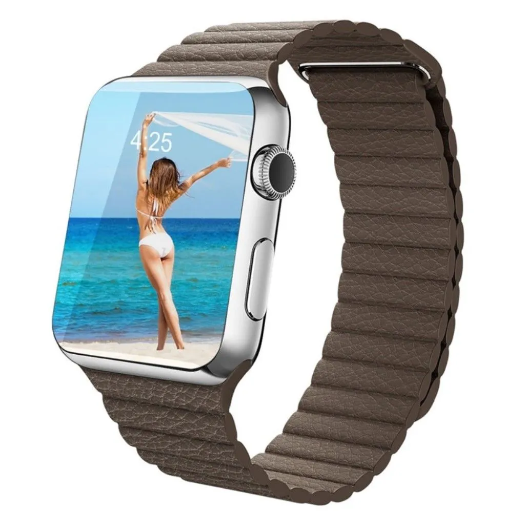 Apple Watch Series 4 40mm genuine leather watch strap - Brown