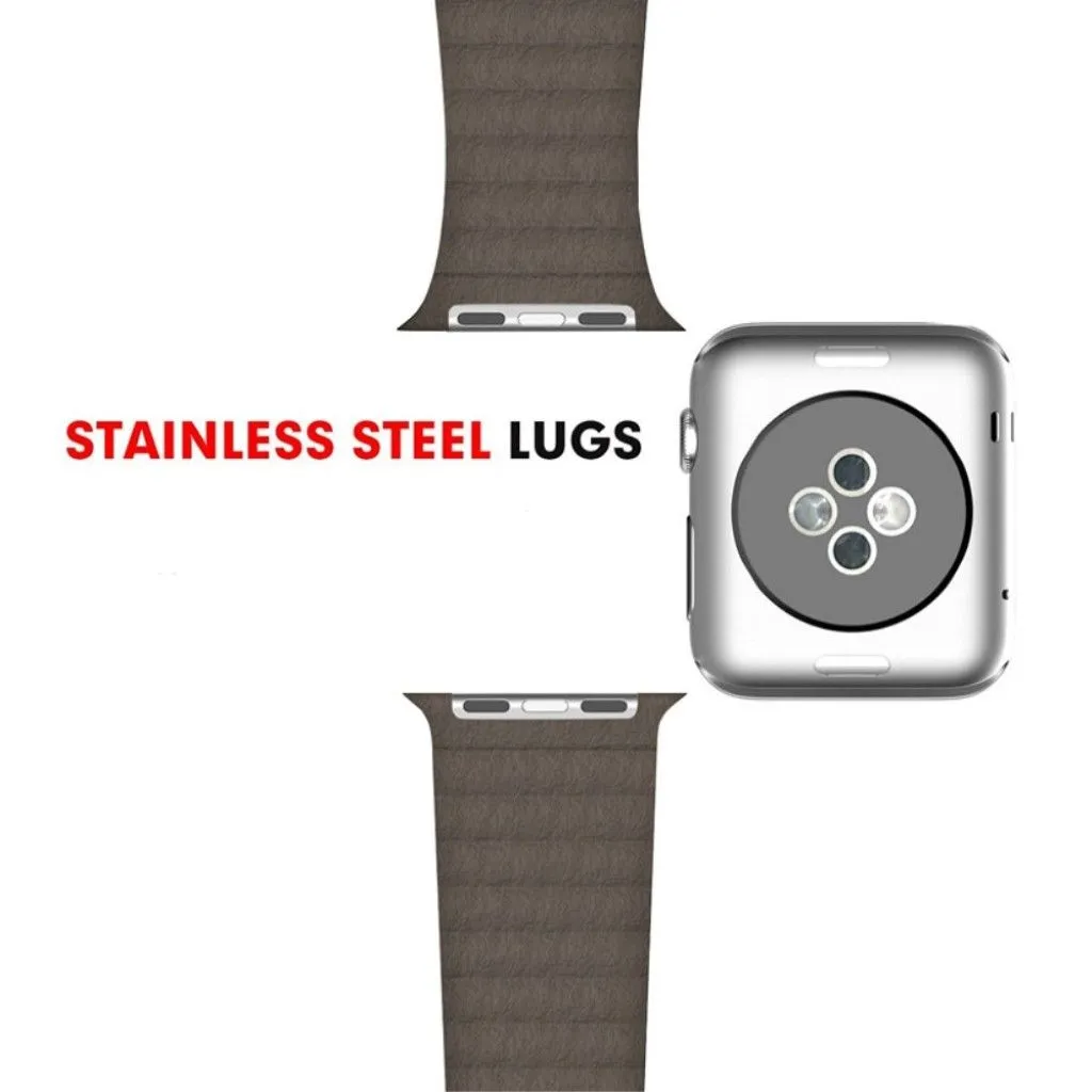 Apple Watch Series 4 40mm genuine leather watch strap - Brown