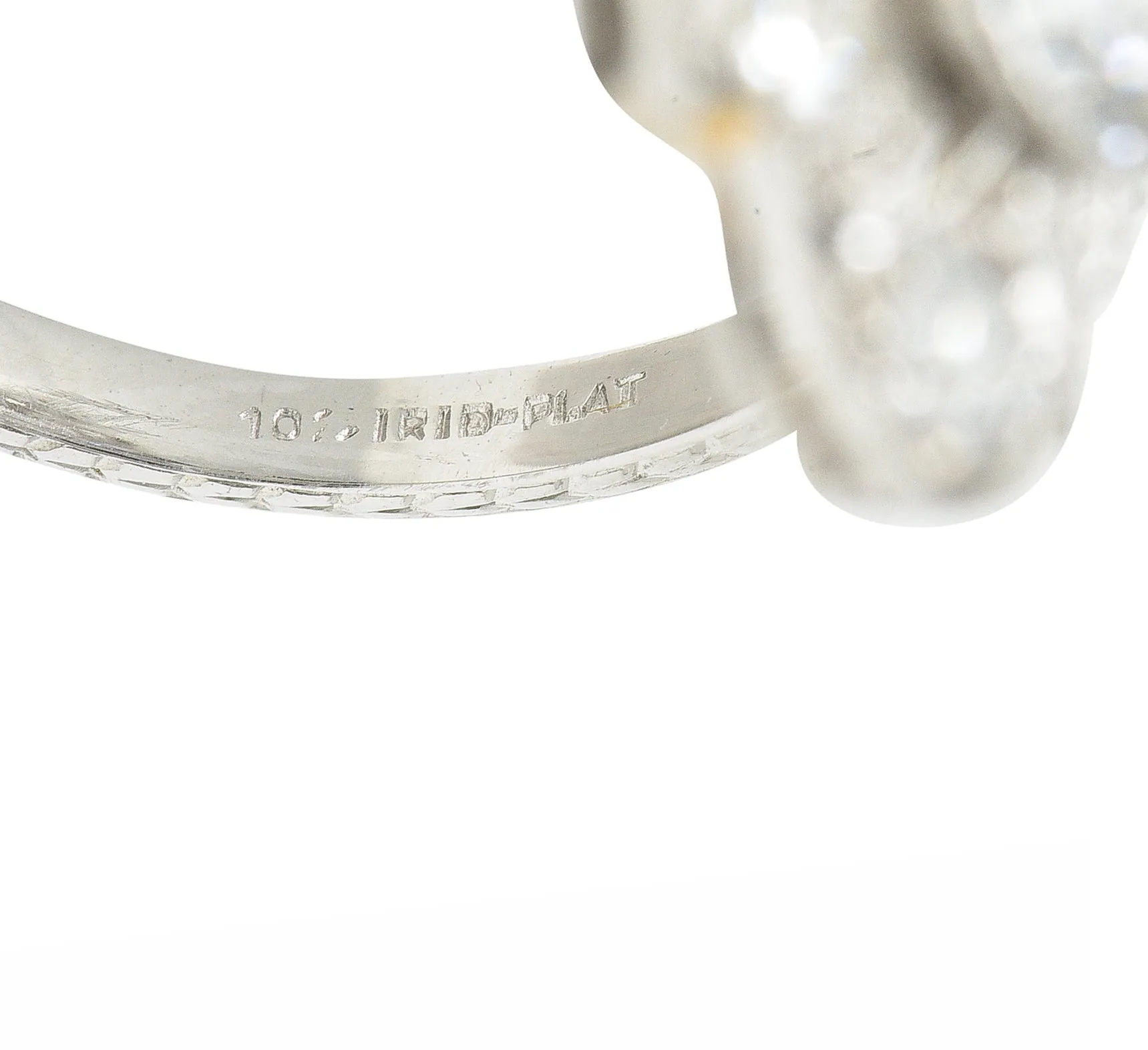 Art Deco 2.45 CTW Old European Cut Diamond French Cut Sapphire Platinum Navette Wheat Dinner Ring