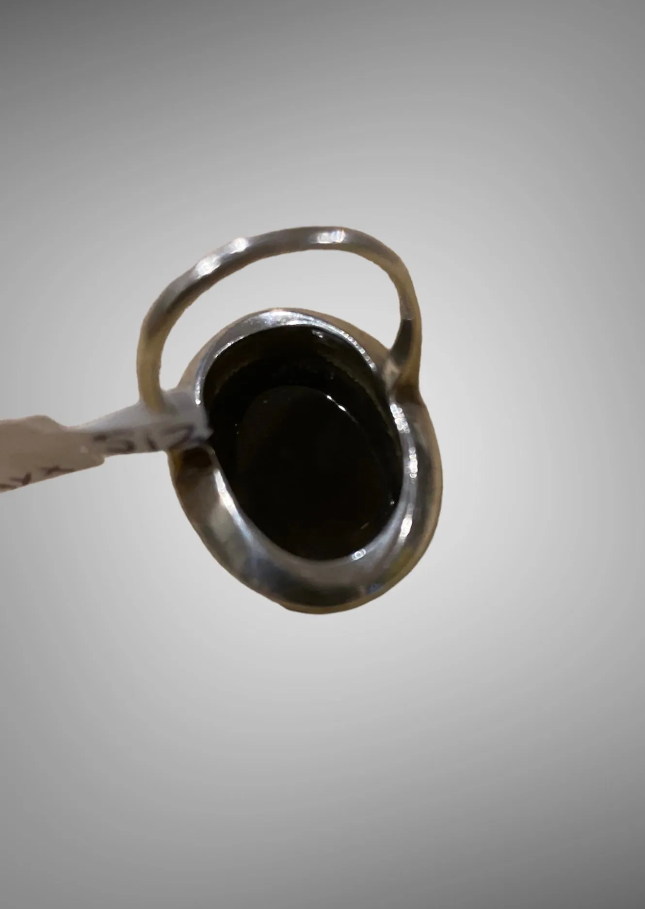 Art Deco Oval Onyx with Marcasite Halo Ring