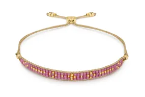 Aslan Pink Beaded Friendship Bracelet