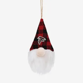 Atlanta Falcons Plaid Hat Plush Gnome Ornament