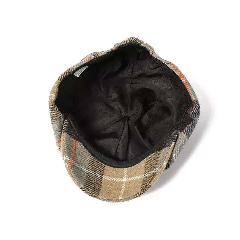 Auckland Plaid Newsboy Cap