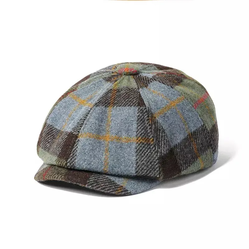 Auckland Plaid Newsboy Cap