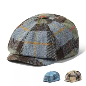 Auckland Plaid Newsboy Cap