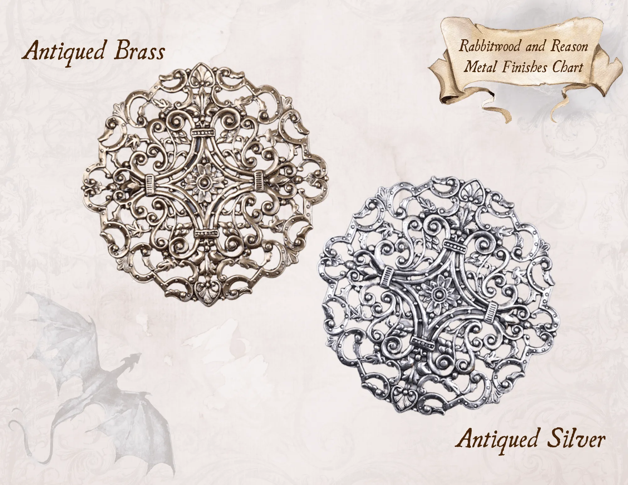 Avalon Tiara - Crystal Points - Antiqued Silver