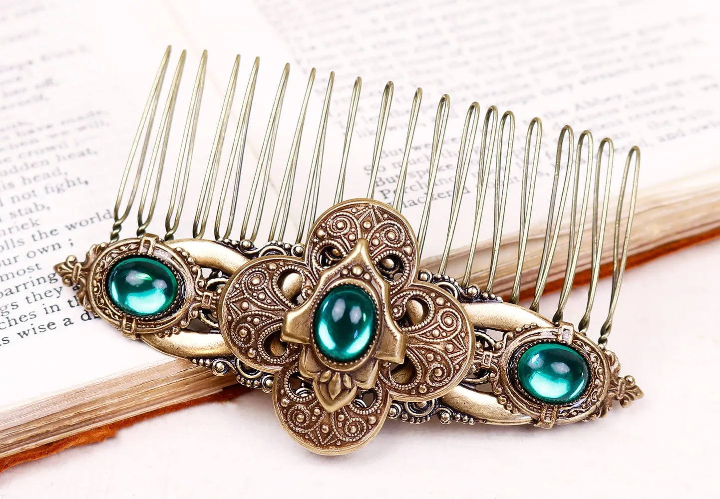 Avebury Comb - Antiqued Brass