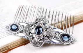 Avebury Comb - Antiqued Silver