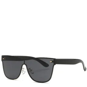 Aya Black Rimless Sunglasses