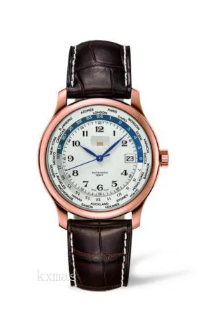 Bargain Elegant Leather Watch Strap L2.631.8.70.3_K0004806