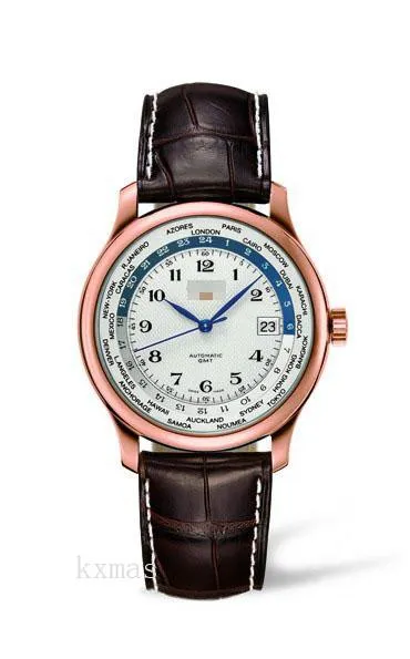 Bargain Elegant Leather Watch Strap L2.631.8.70.3_K0004806