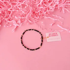 Beaded Blondes | Black Sparkle Bracelet