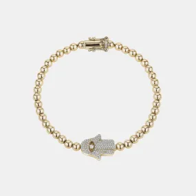 Beaded Hamsa Bracelet
