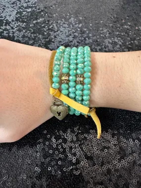 Beaded Single Colored Stack Bracelet