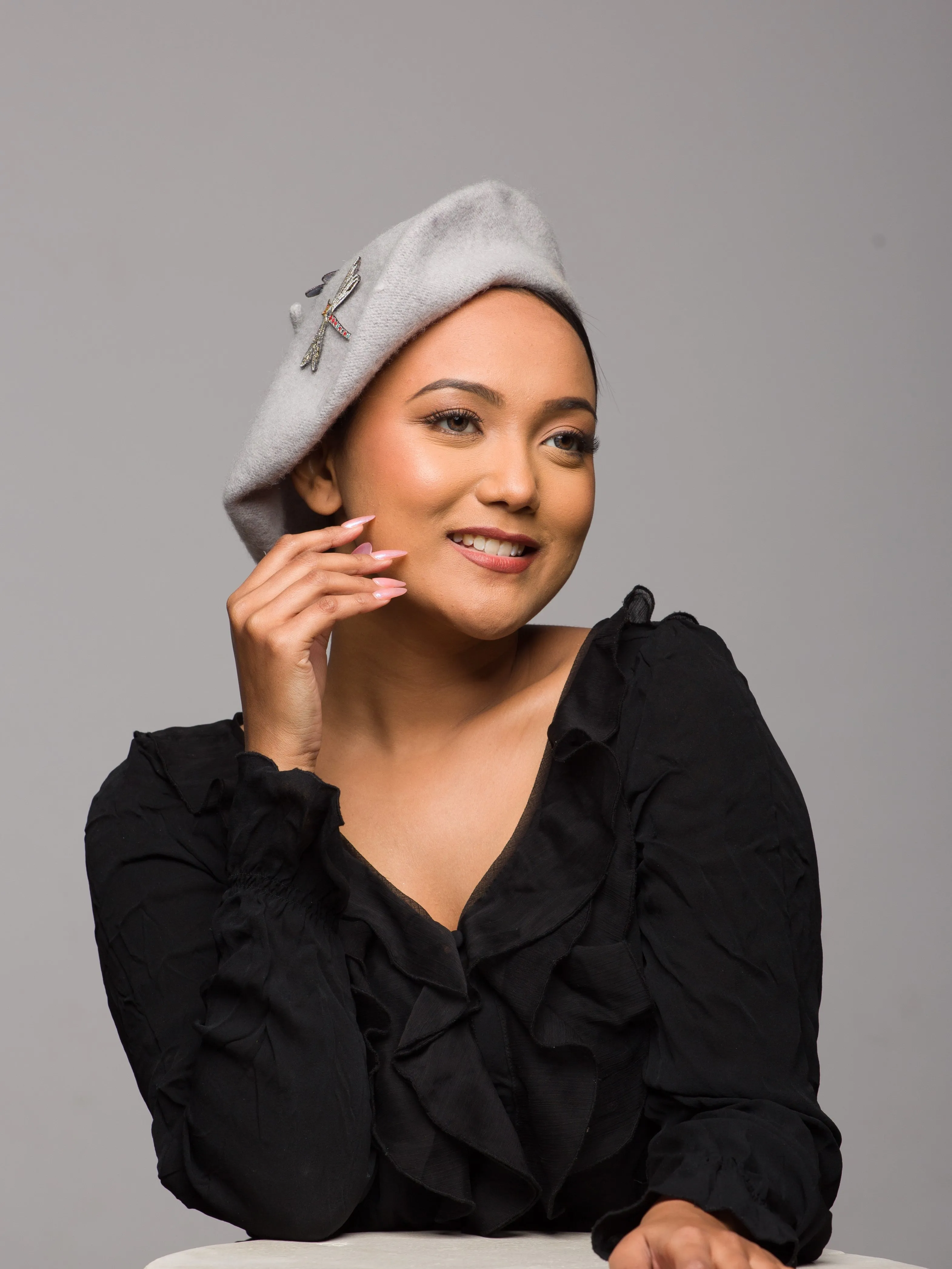 Beret Fur Felt Hat (Eclet Eternel)