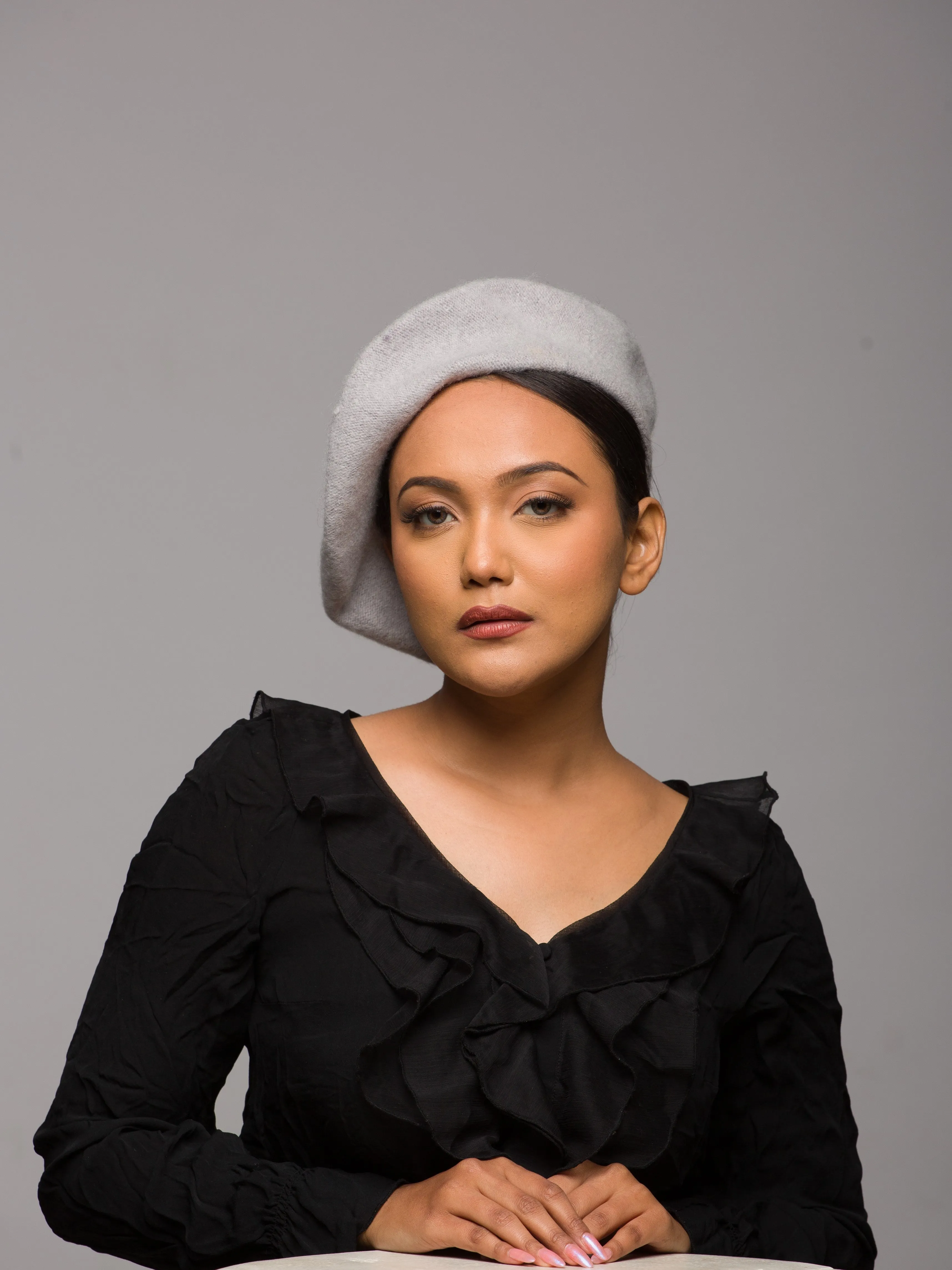 Beret Fur Felt Hat (Eclet Eternel)
