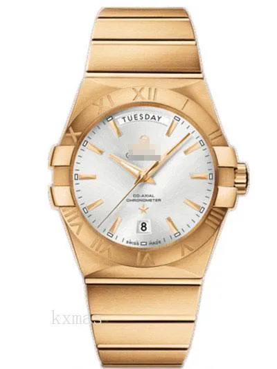 Best Economical Yellow Gold 22 mm Watch Band 123.50.38.22.02.002_K0018095