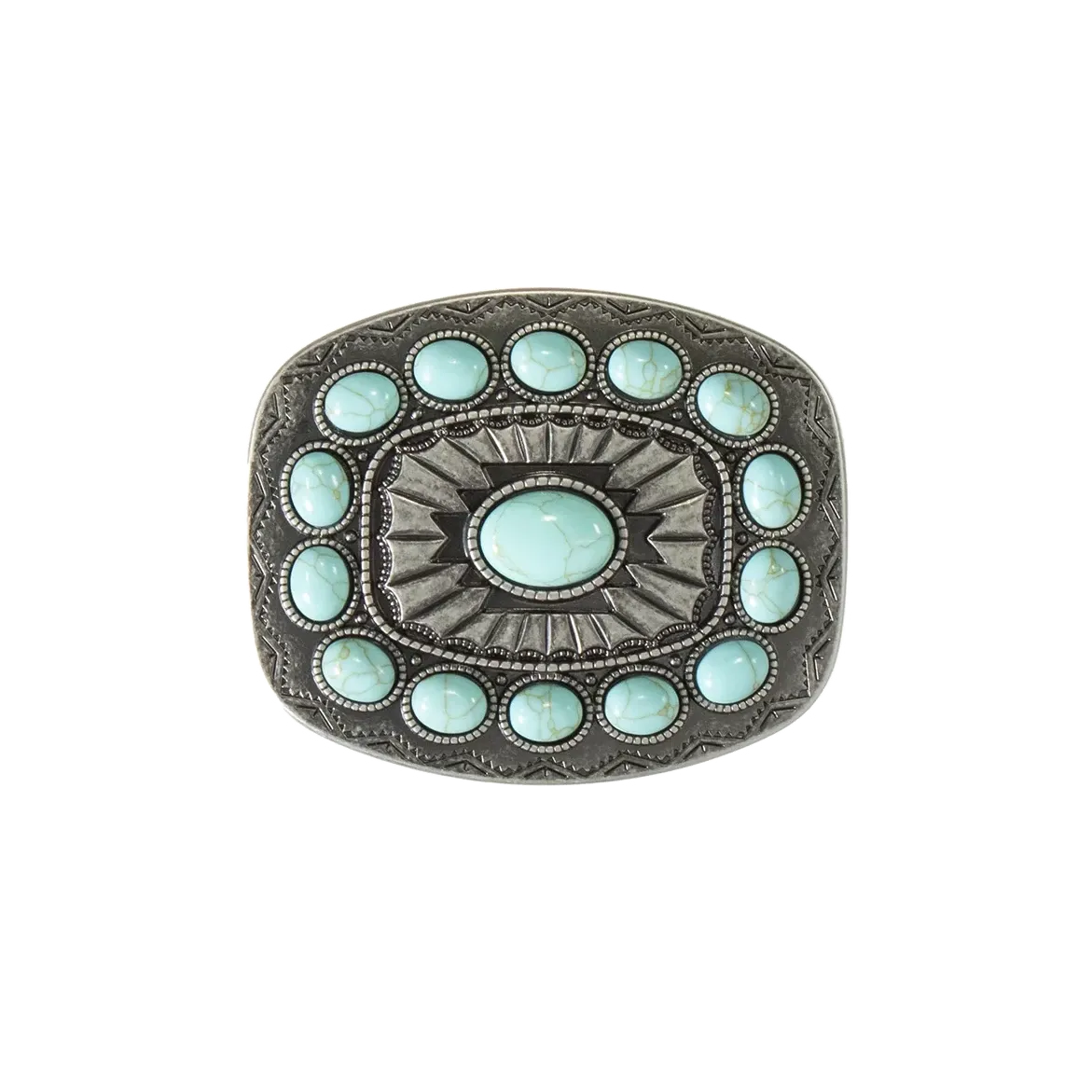 Blazin Roxx Turquoise Stone Belt Buckle