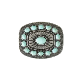 Blazin Roxx Turquoise Stone Belt Buckle