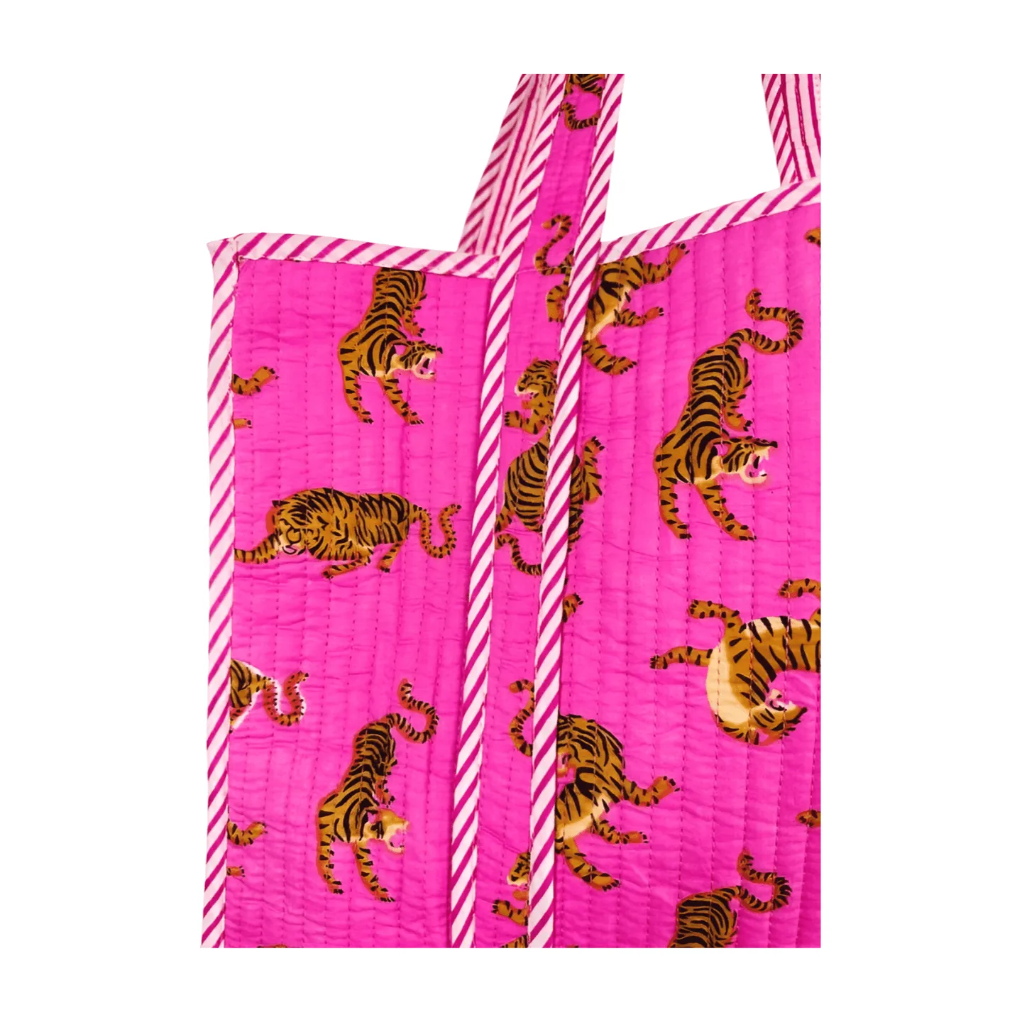Bright Pink Tiger Tote