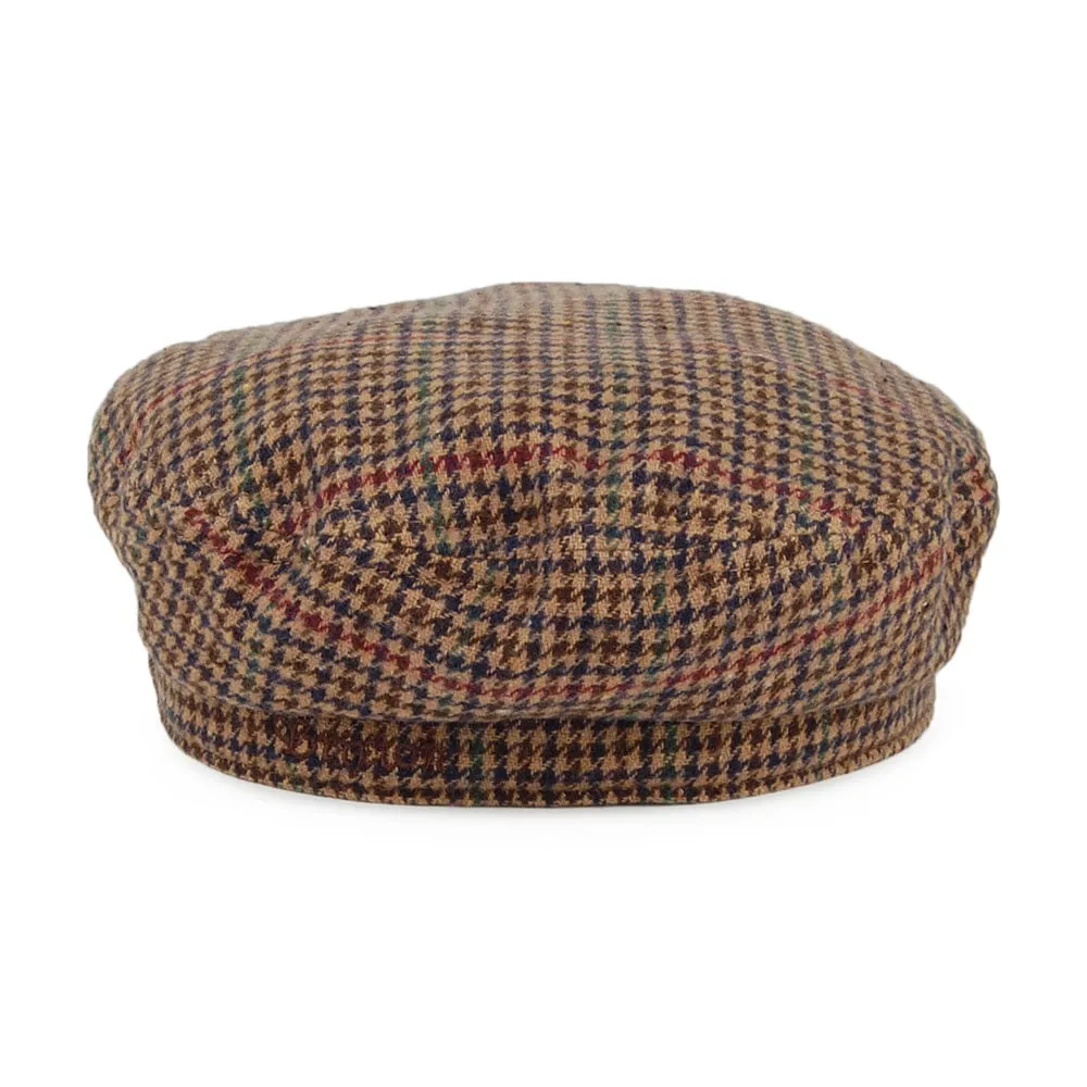 Brixton Hats Multi Plaid Unstructured Fiddler Cap - Multi-Coloured