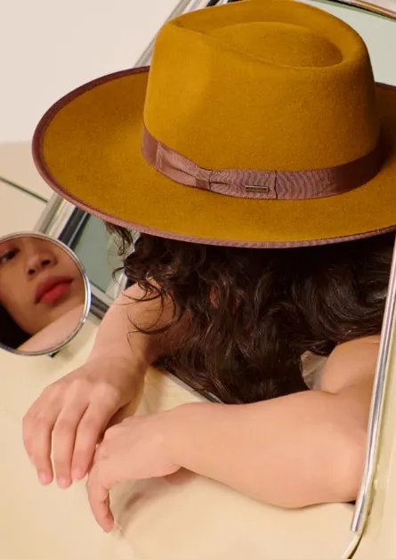 Brixton Jo Rancher Fedora | Brass