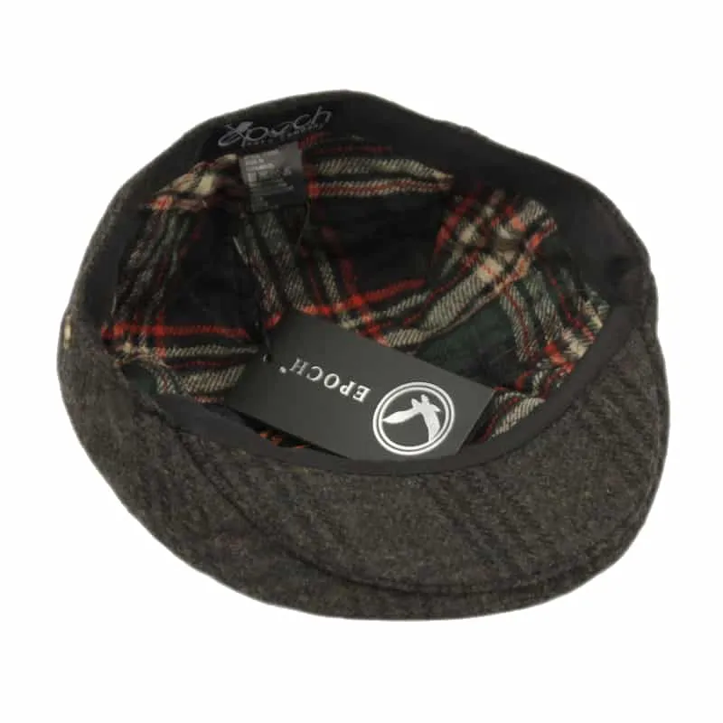Brown Plaid Wool Ivy Cap