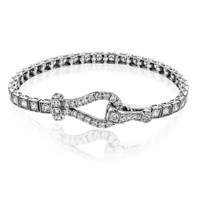 Buckle Bracelet in 18k Gold with Diamonds MB1734-A WHITE 18K X