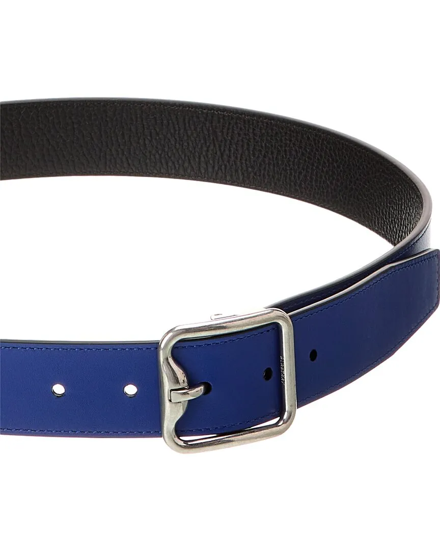 Burberry B Buckle Reversible Leather Belt
