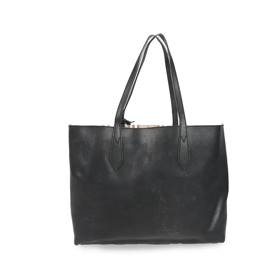 Burberry 'Haymarket' Reversible Tote Bag