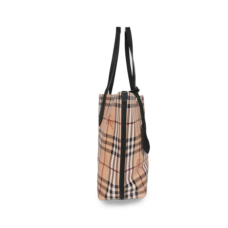 Burberry 'Haymarket' Reversible Tote Bag