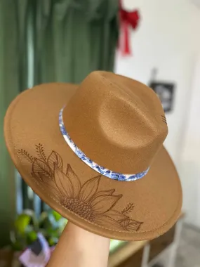 Burnt Felt Hat - Caramel