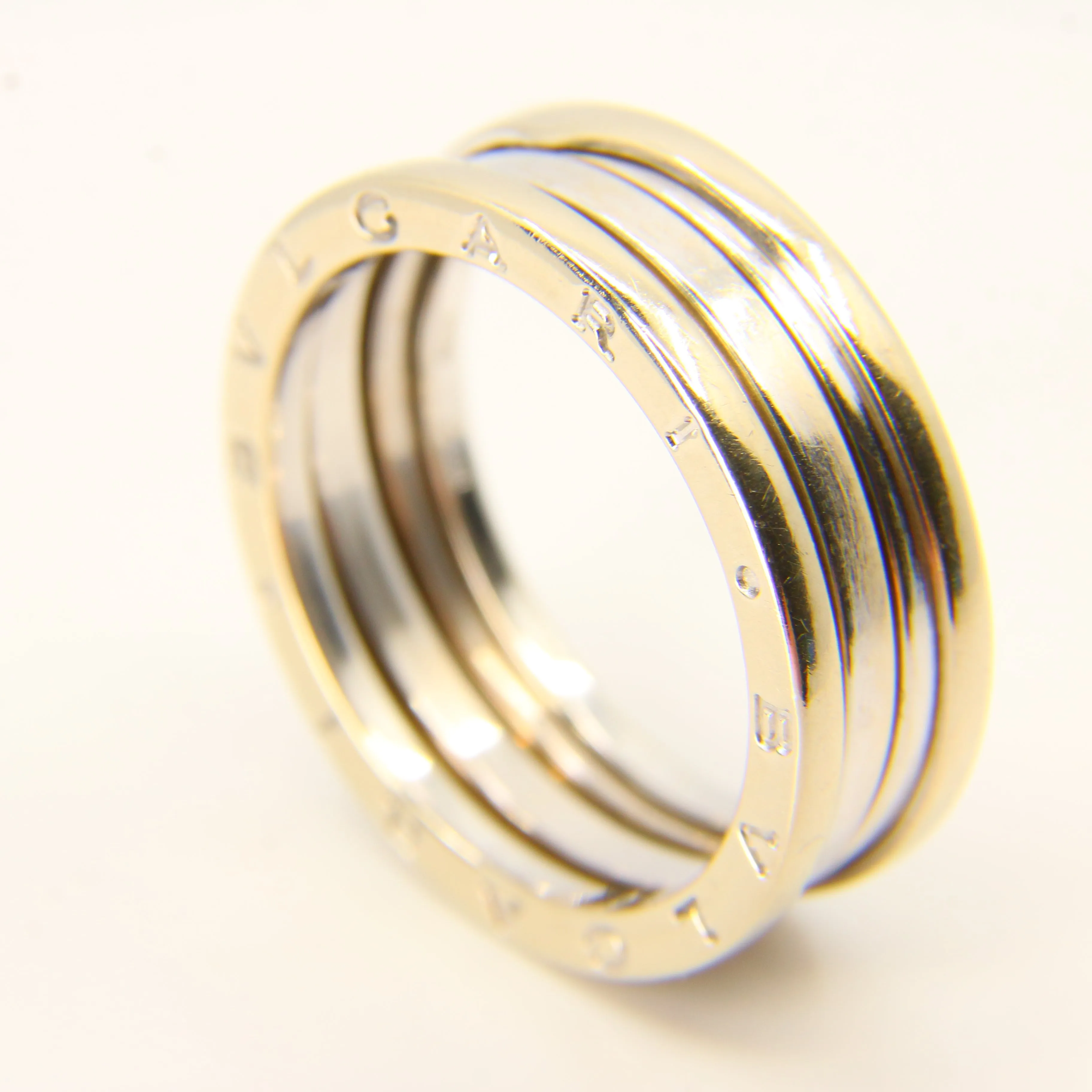 Bvlgari Bulgari B Zero 1 3-Band 18 Carat White Gold Band Ring