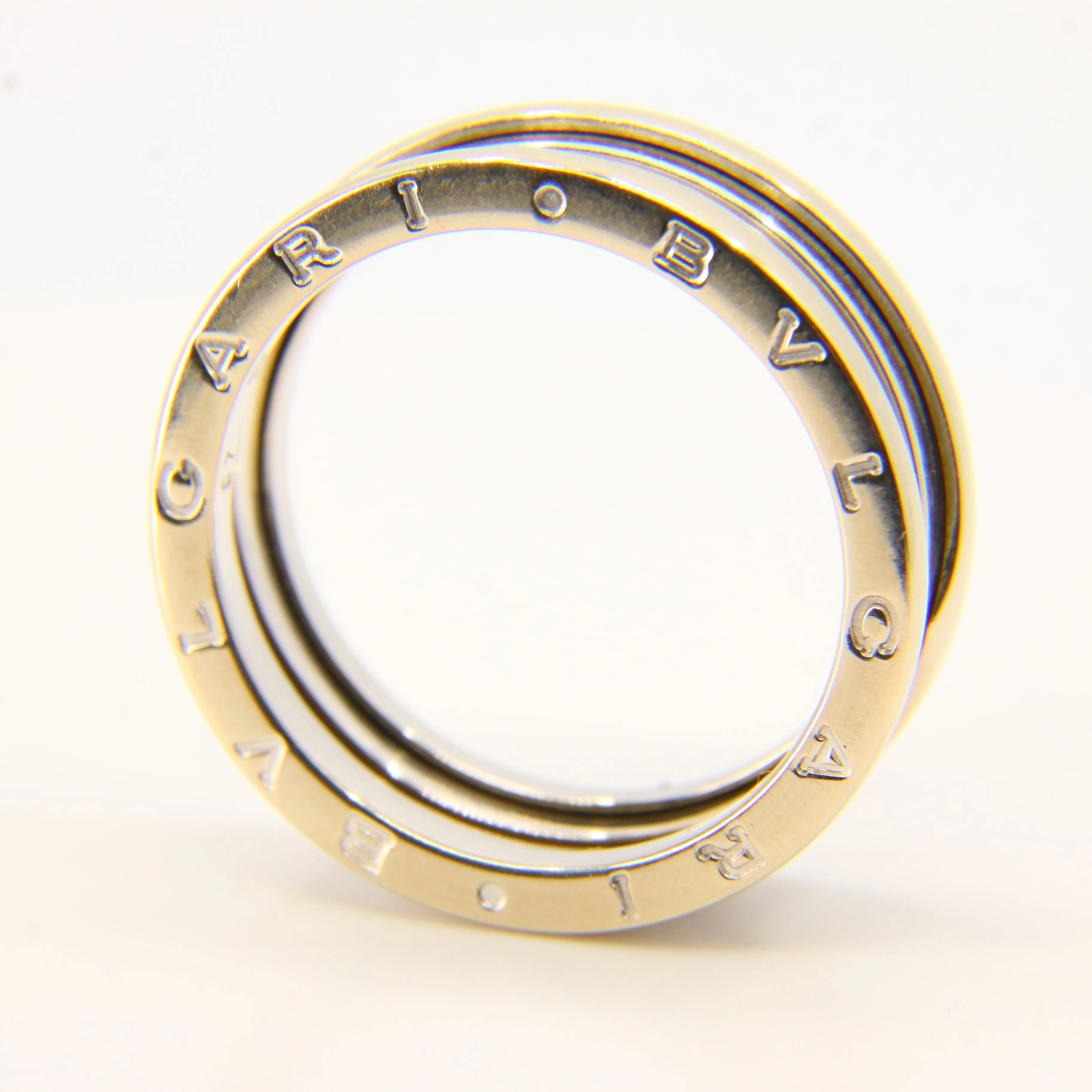Bvlgari Bulgari B Zero 1 3-Band 18 Carat White Gold Band Ring