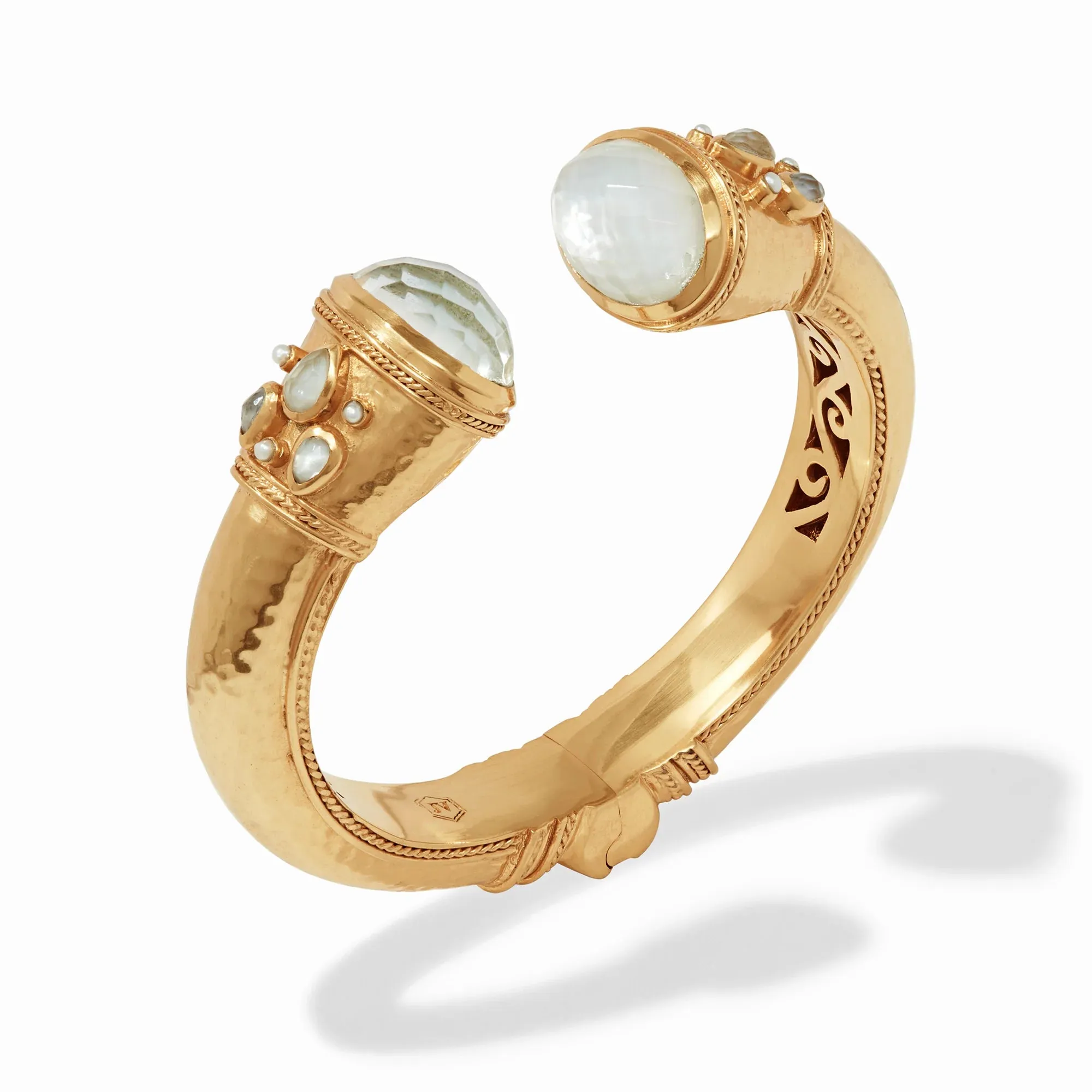 Cannes Cuff - Iridescent Clear Crystal