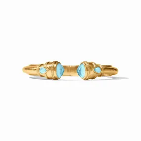 Cannes Demi Cuff - Iridescent Capri Blue