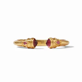 Cannes Demi Cuff - Iridescent Ruby Red
